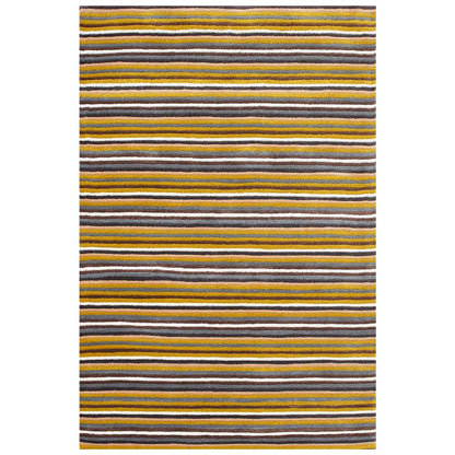 Rugs, (Presto) ICHT1483C6X9, Multicolor Stripe Hand Tufted Wool Carpet - EL15968