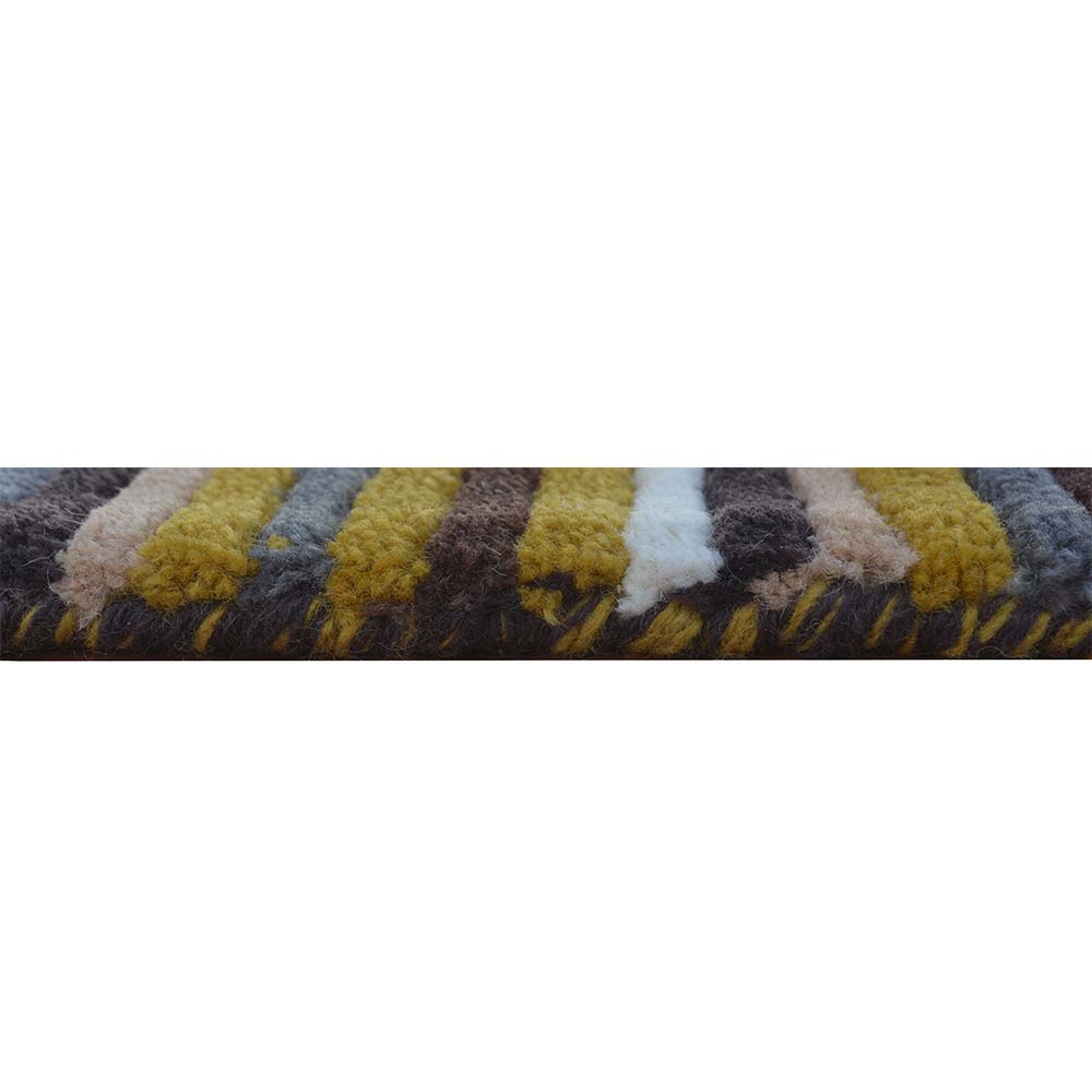 Rugs, (Presto) ICHT1483C5X7, Multicolor Stripe Hand Tufted Wool Carpet - EL15968