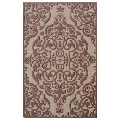 Rugs, (Presto) ICHT1502C4X6, Mouse & Beige Color Traditional Hand Tufted Wool Carpet - EL15970