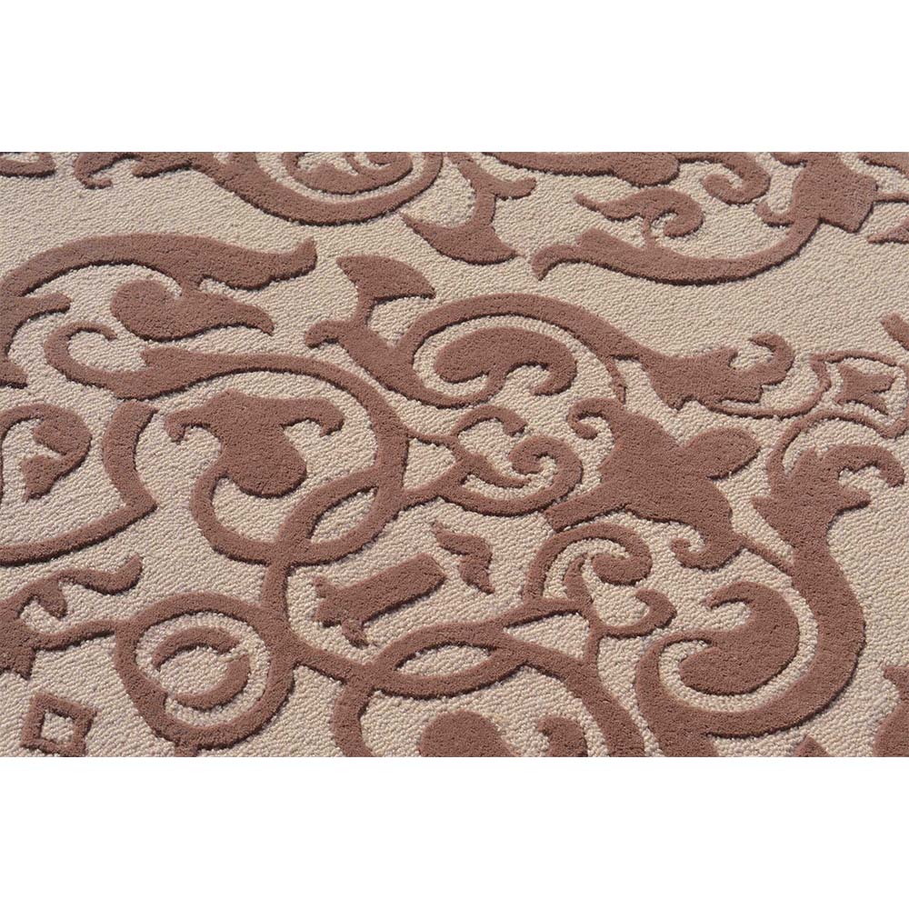 Rugs, (Presto) ICHT1502C4X6, Mouse & Beige Color Traditional Hand Tufted Wool Carpet - EL15970