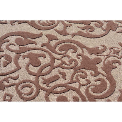 Rugs, (Presto) ICHT1502C4X6, Mouse & Beige Color Traditional Hand Tufted Wool Carpet - EL15970