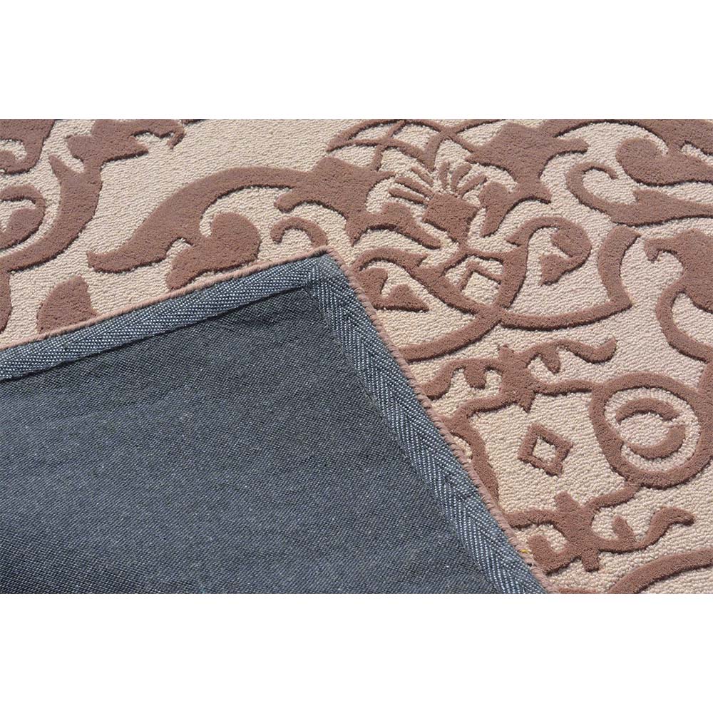 Rugs, (Presto) ICHT1502C5X7, Mouse & Beige Color Traditional Hand Tufted Wool Carpet - EL15970