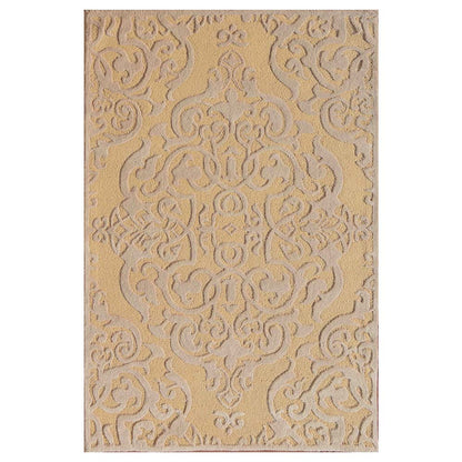Rugs, (Presto) ICHT1503C5X7, Gold & Beige Color Traditional Hand Tufted Wool Carpet - EL15971