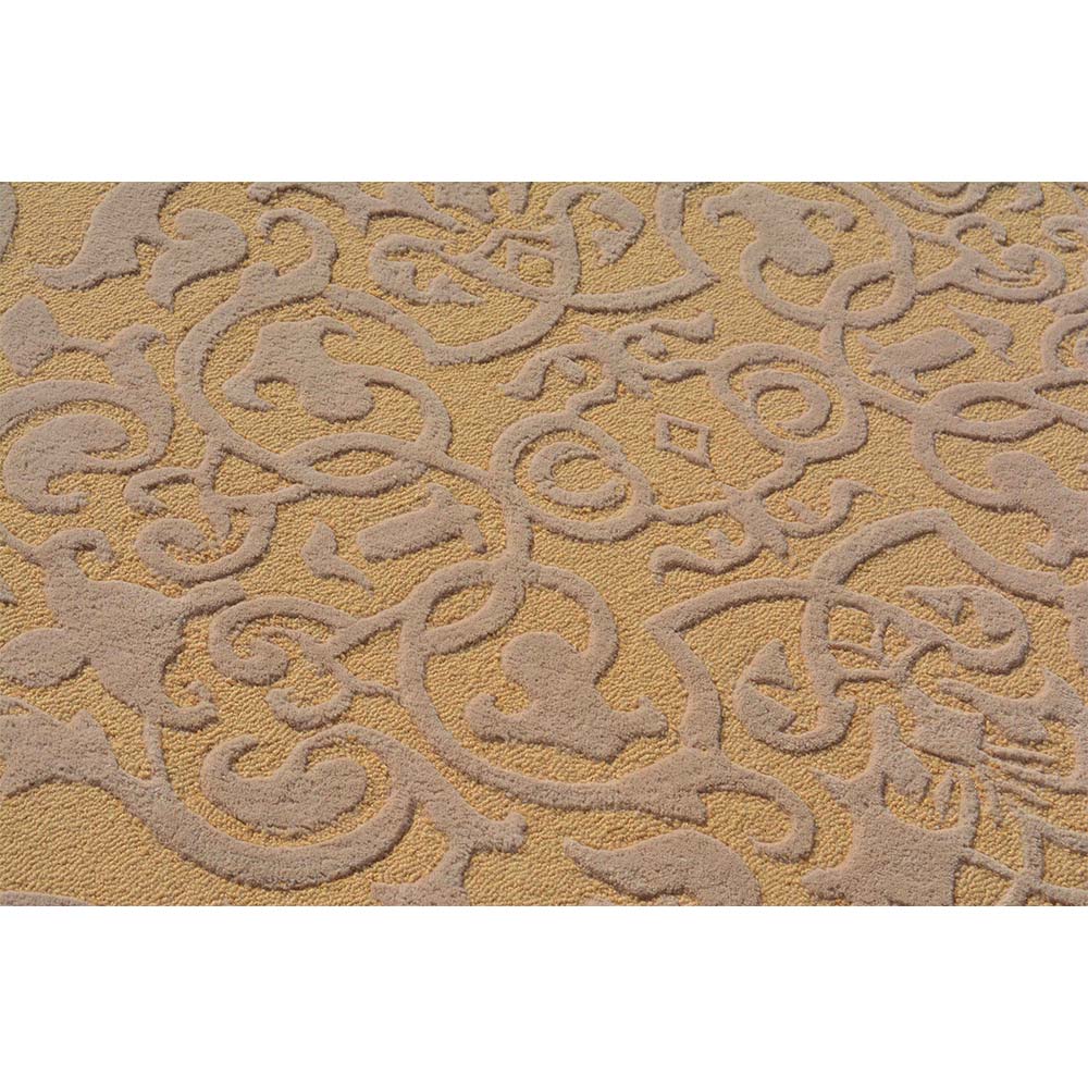 Rugs, (Presto) ICHT1503C5X7, Gold & Beige Color Traditional Hand Tufted Wool Carpet - EL15971