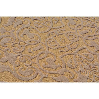 Rugs, (Presto) ICHT1503C5X7, Gold & Beige Color Traditional Hand Tufted Wool Carpet - EL15971
