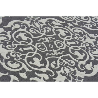 Rugs, (Presto) ICHT1505C5X7, Grey & White Color Traditional Hand Tufted Wool Carpet - EL15972