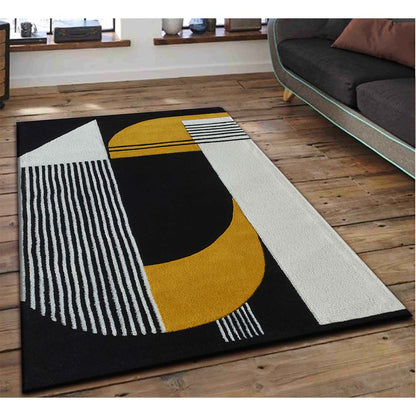 Rugs, (Presto) ICHT1515C4X6, Multicolor Geometric Hand Tufted Wool Carpet - EL15973