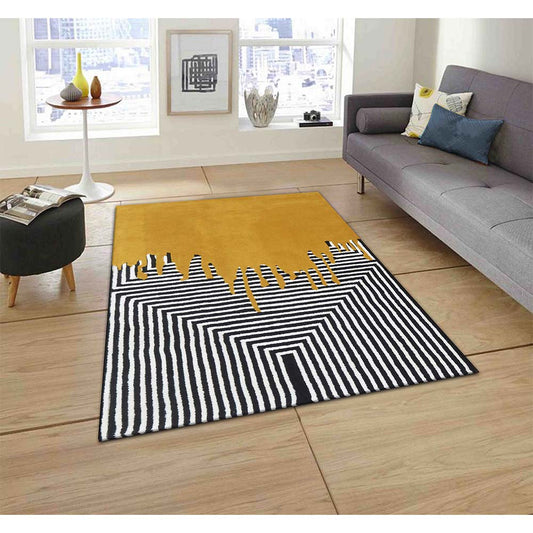 Rugs, (Presto) ICHT1535C6X9, Multicolor Geometric Hand Tufted Wool Carpet - EL15975