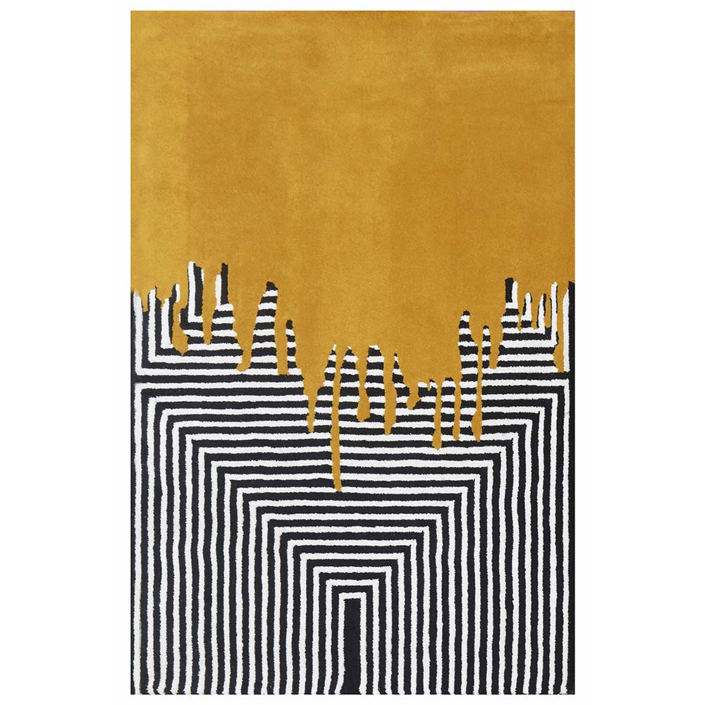 Rugs, (Presto) ICHT1535C5X7, Multicolor Geometric Hand Tufted Wool Carpet - EL15975