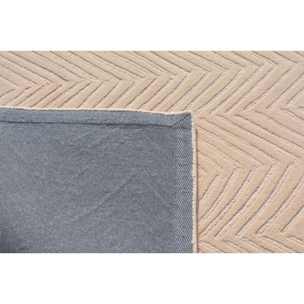 Rugs, (Presto) ICHT1543C5X7, Beige Color Abstract Hand Tufted Wool Carpet - EL15976