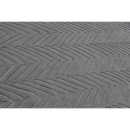 Rugs, (Presto) ICHT1545C4X6, Grey Color Abstract Hand Tufted Wool Carpet - EL15977