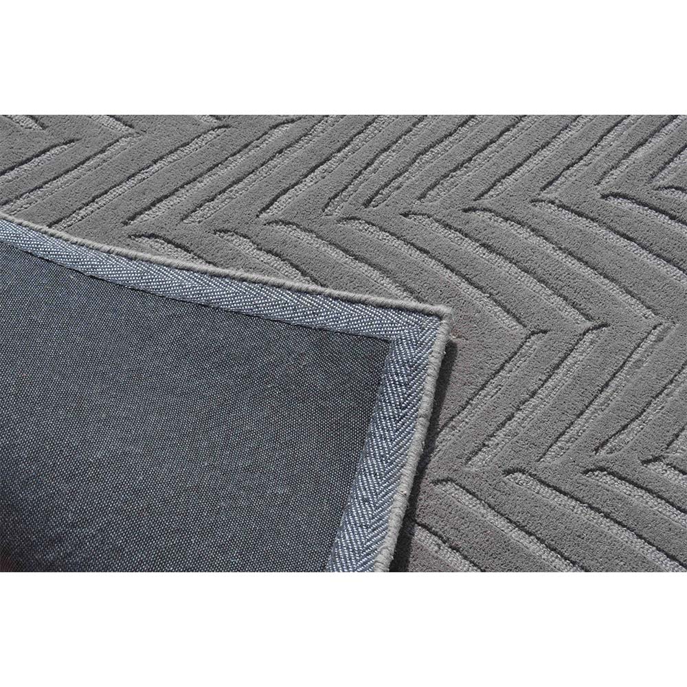 Rugs, (Presto) ICHT1545C5X7, Grey Color Abstract Hand Tufted Wool Carpet - EL15977