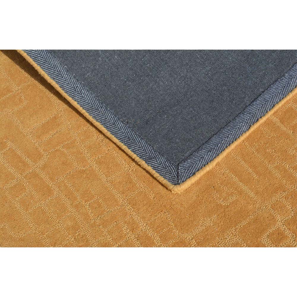 Rugs, (Presto) ICHT1563C5X7, Gold Color Abstract Hand Tufted Wool Carpet - EL15979