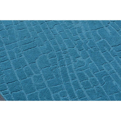 Rugs, (Presto) ICHT1569C3X5, Blue Color Abstract Hand Tufted Wool Carpet - EL15980