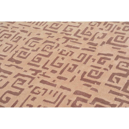 Rugs, (Presto) ICHT1583C4X6, Mouse & Beige Color Abstract Hand Tufted Wool Carpet - EL15982