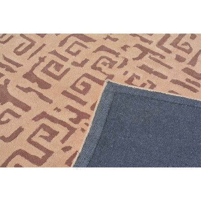 Rugs, (Presto) ICHT1583C5X7, Mouse & Beige Color Abstract Hand Tufted Wool Carpet - EL15982