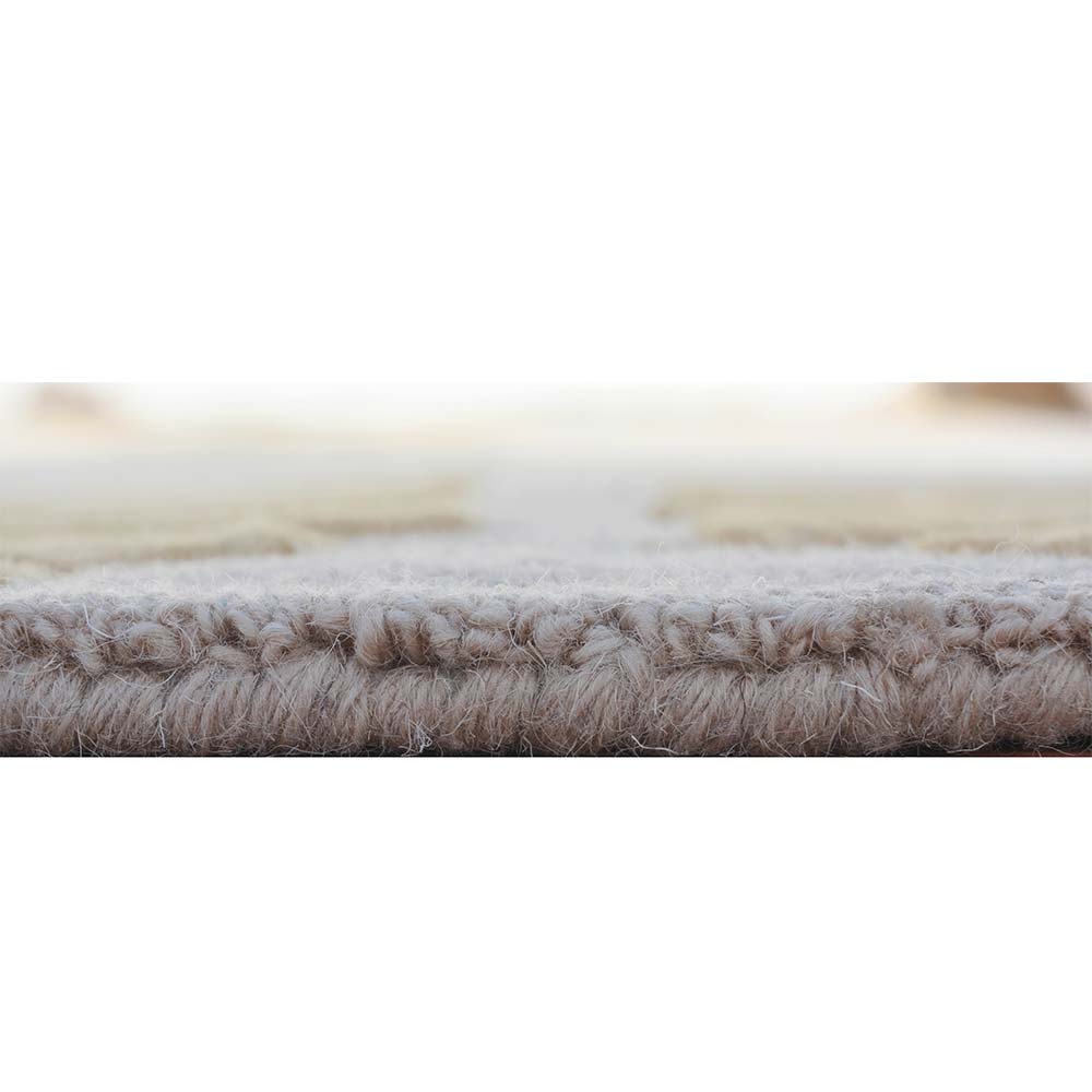Rugs, (Presto) ICHT1593C5X7, Gold & Beige Color Abstract Hand Tufted Wool Carpet - EL15983