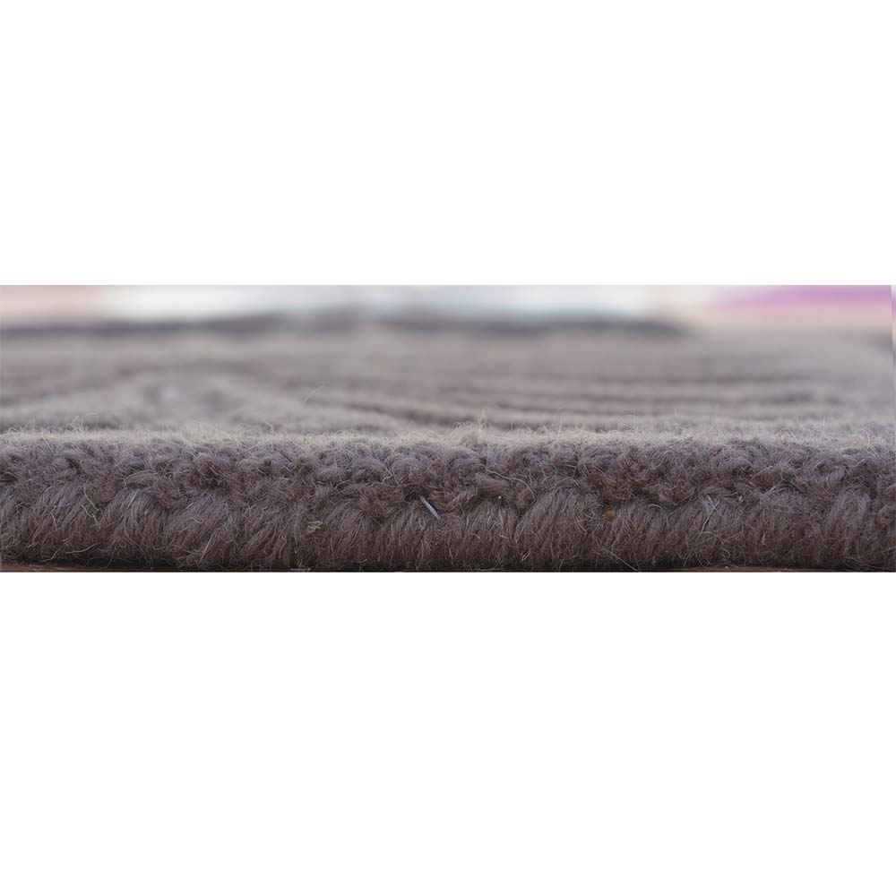 Rugs, (Presto) ICHT1597C4X6, Purple & Brown and White Color Abstract Hand Tufted Wool Carpet - EL15984