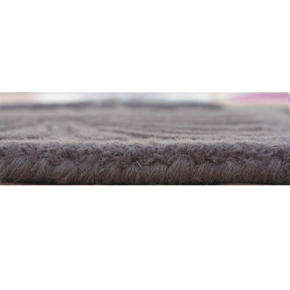 Rugs, (Presto) ICHT1597C4X6, Purple & Brown and White Color Abstract Hand Tufted Wool Carpet - EL15984