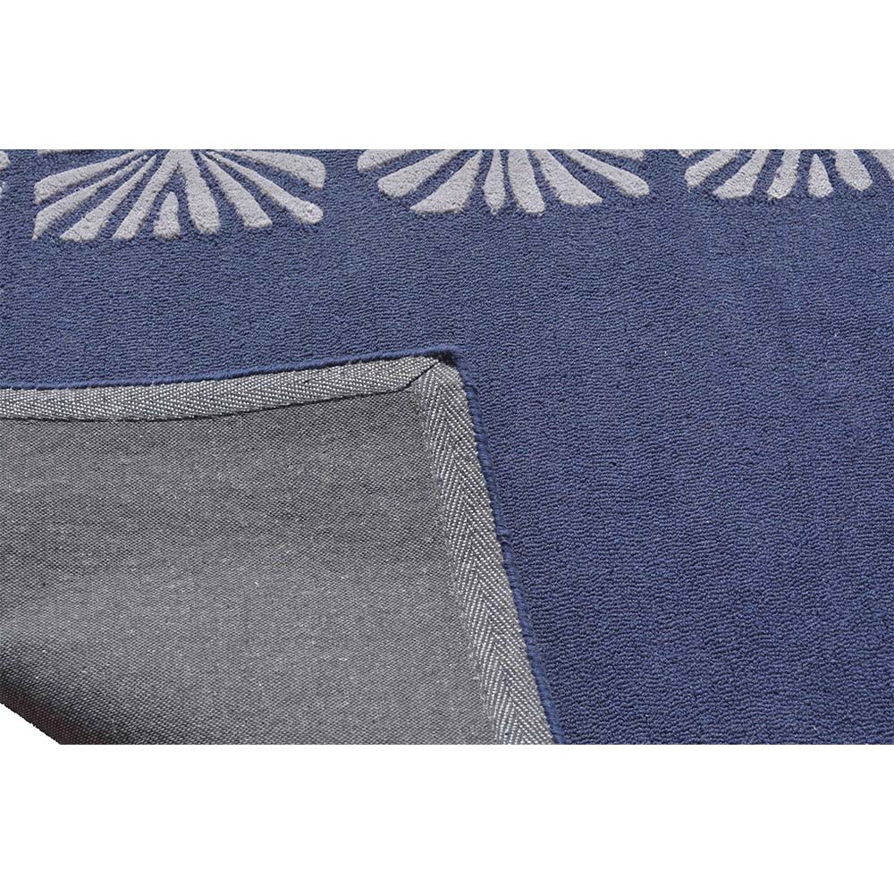 Rugs, (Presto) ICHT1599C6X9, Blue & Silver Color Abstract Hand Tufted Wool Carpet - EL15985