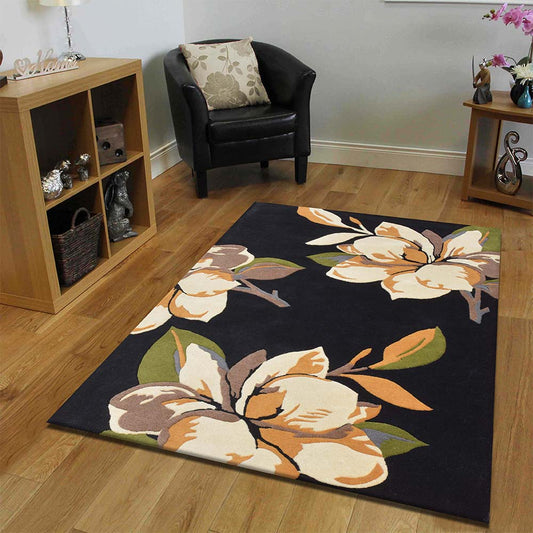 Rugs, (Presto) ICHT1605C6X9, Multicolor Floral Hand Tufted Wool Carpet - EL15986