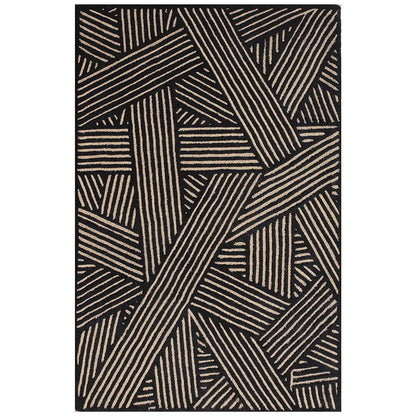 Rugs, (Presto) ICHT1615C4X6, Red & Beige Color Geometric Hand Tufted Wool Carpet - EL15988