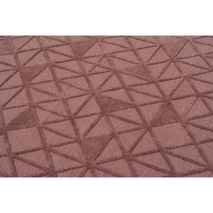 Rugs, (Presto) ICHT1622C3X5, Brown Color Geometric Hand Tufted Wool Carpet - EL15989
