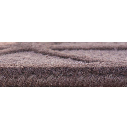Rugs, (Presto) ICHT1622C3X5, Brown Color Geometric Hand Tufted Wool Carpet - EL15989