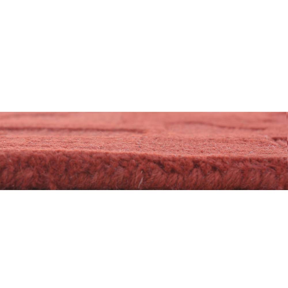 Rugs, (Presto) ICHT1636C5X7, Orange Color Abstract Hand Tufted Wool Carpet- EL15992