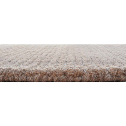 Rugs, (Presto) ICHT1643C5X7, Mouse Color Stripe Hand Tufted Wool Carpet- EL15993