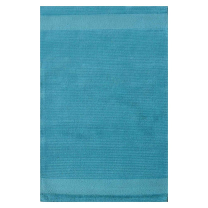 Rugs, (Presto) ICHT1649C4X6, Blue Color Stripe Hand Tufted Wool Carpet - EL15994