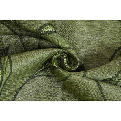 Curtain, (Presto) ICSST428_D2, Green  colour solid Door curtain Set of 2, Curtain-EL16051-44X84 inches