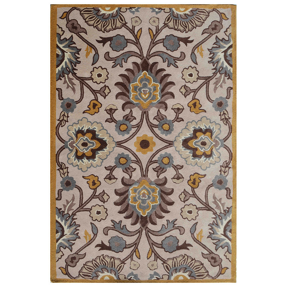 Rugs, (Presto) ICHT1353C6X9, Brown and Beige Traditional Hand Tufted Wool Carpet, Rug-EL16061-72X108 inches