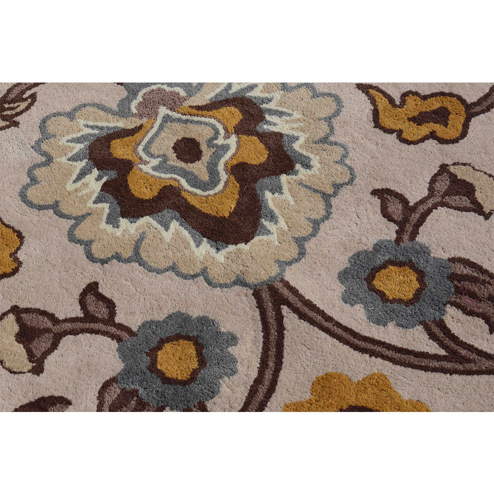 Rugs, (Presto) ICHT1353C5X8, Brown and Beige Traditional Hand Tufted Wool Carpet, Rug-EL16061-60X96 inches