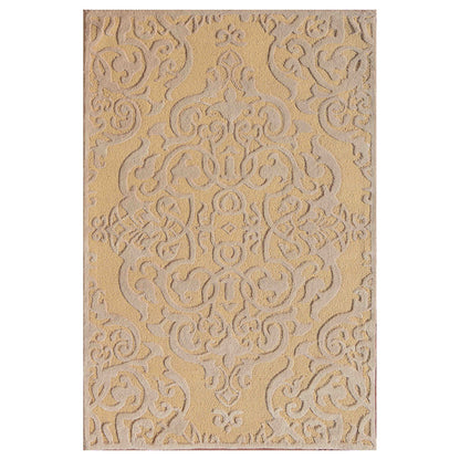 Rugs, (Presto) ICHT1503C3X5, Gold and Beige Color Traditional Hand Tufted Wool Carpet, Rug-EL16062