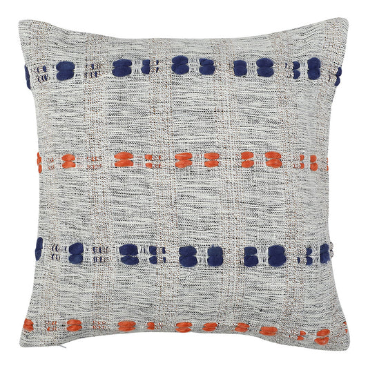 Cushion, (Cocotier) Cushion 1, Handwoven Cotton Cushion with Concealed Zip Closure, Cotton Lining Inside, Cushion - EL16063