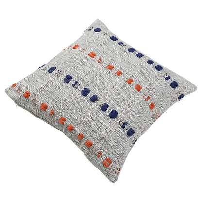 Cushion, (Cocotier) Cushion 1, Handwoven Cotton Cushion with Concealed Zip Closure, Cotton Lining Inside, Cushion - EL16063