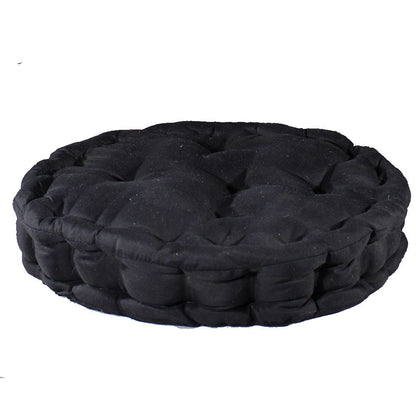 Cushion, Black Color Cushion, Cushion in Round Shape, Chair Pad, Chair Cushion, Cushion - EL16071