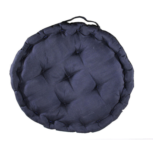 Cushion, Dark Blue Color Cushion, Cushion in Round Shape, Chair Pad, Chair Cushion, Cushion - EL16072