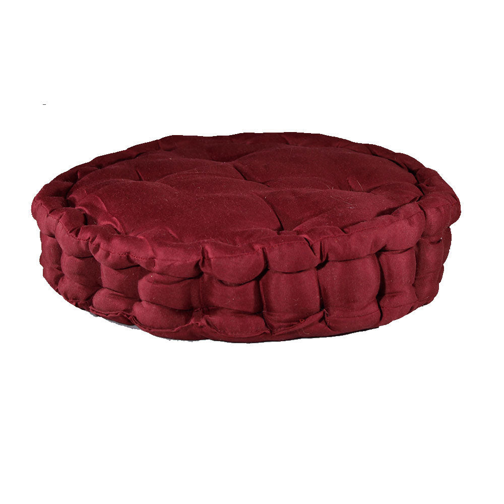 Cushion, Red Color Cushion, Cushion in Round Shape, Chair Pad, Chair Cushion, Cushion - EL16073