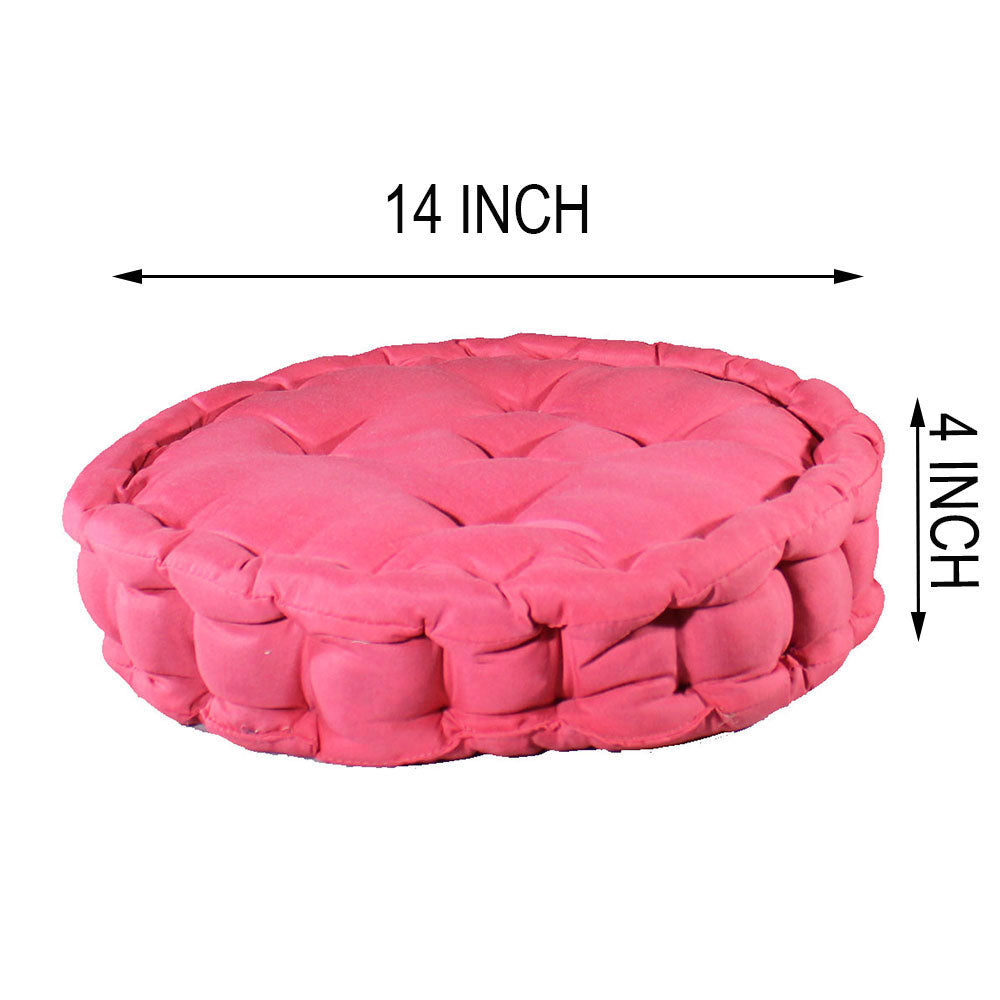 Cushion, Dusty Pink Color Cushion, Cushion in Round Shape, Chair Pad, Chair Cushion, Cushion - EL16074