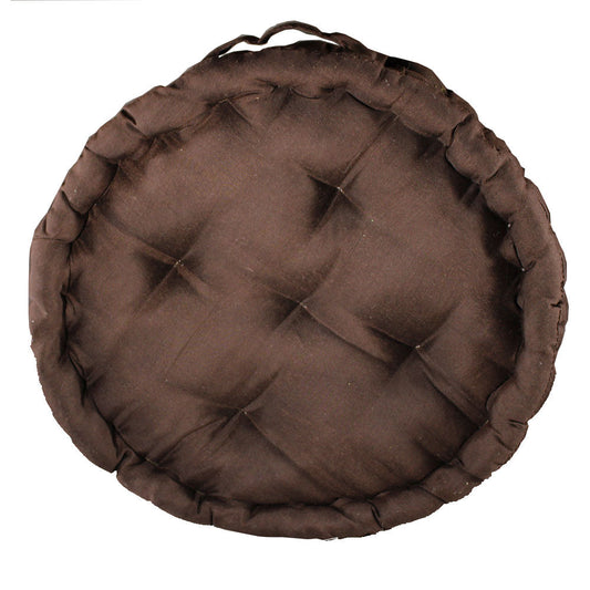 Cushion, Brown Color Cushion, Cushion in Round Shape, Chair Pad, Chair Cushion, Cushion - EL16075