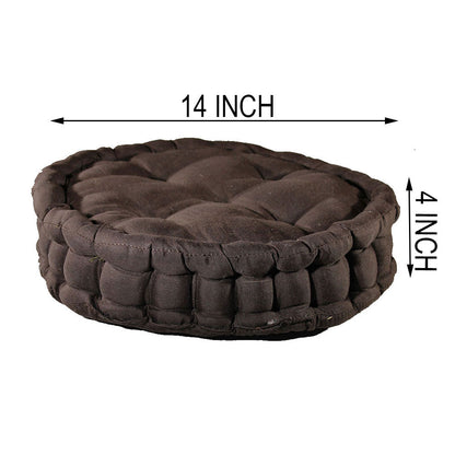 Cushion, Brown Color Cushion, Cushion in Round Shape, Chair Pad, Chair Cushion, Cushion - EL16075