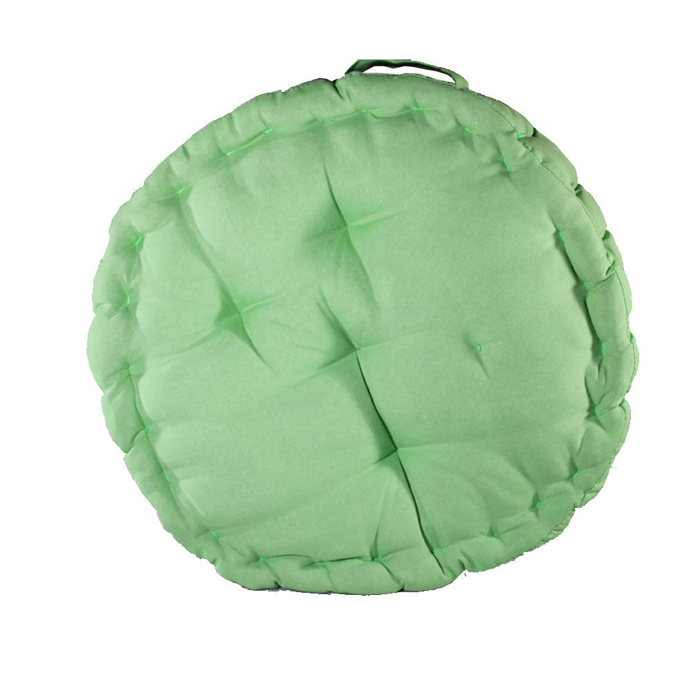 Cushion, Green Color Cushion, Cushion in Round Shape, Chair Pad, Chair Cushion, Cushion - EL16076