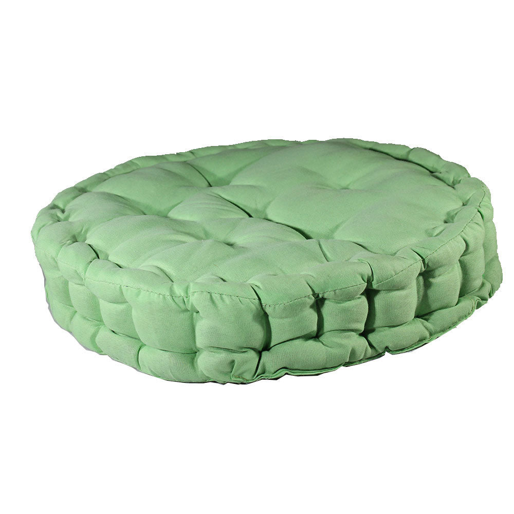 Cushion, Green Color Cushion, Cushion in Round Shape, Chair Pad, Chair Cushion, Cushion - EL16076