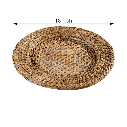 Table Accessory, TAA012(ASSAM ADMIRATION), Round Netted Charger Plate, Serving Plate, Plate - EL16083