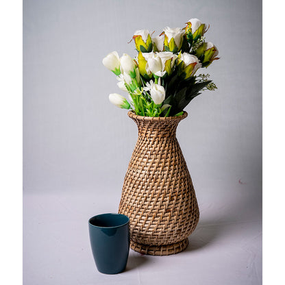 Table Accessory, TAA017(ASSAM ADMIRATION), Flower Vase, Woven Vase, Vase - EL16088