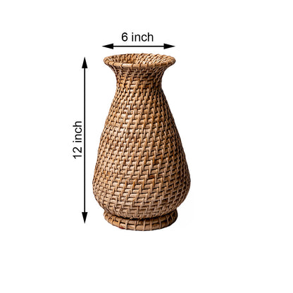 Table Accessory, TAA017(ASSAM ADMIRATION), Flower Vase, Woven Vase, Vase - EL16088