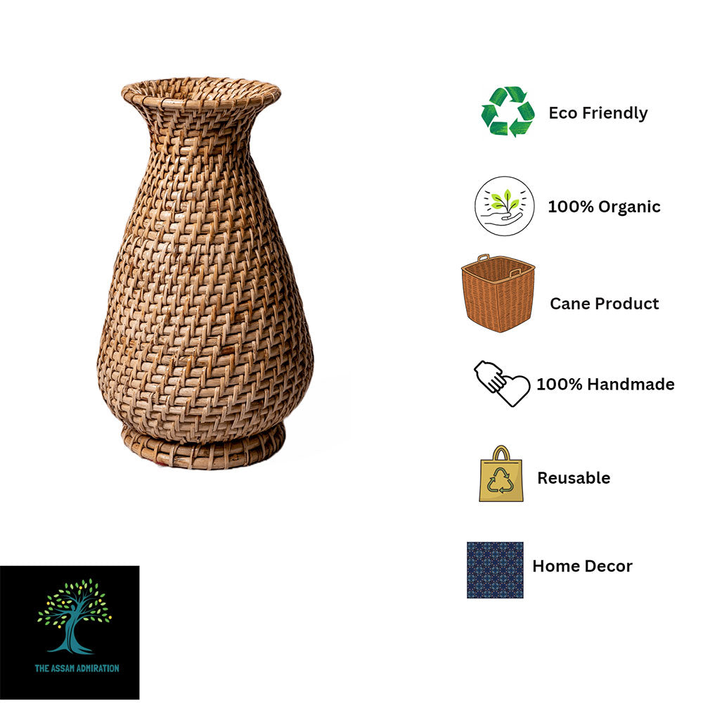 Table Accessory, TAA017(ASSAM ADMIRATION), Flower Vase, Woven Vase, Vase - EL16088