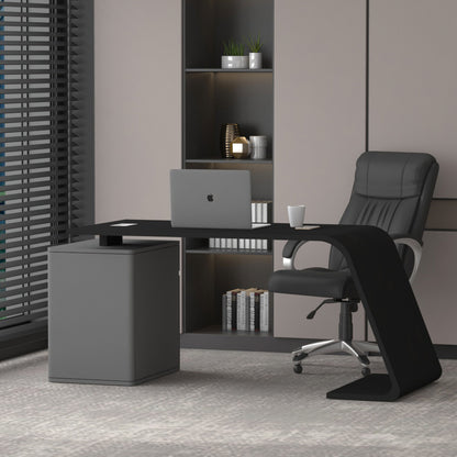 Office Table, MD Table,Office Table in Black & Grey Color, Office Table - EL19003